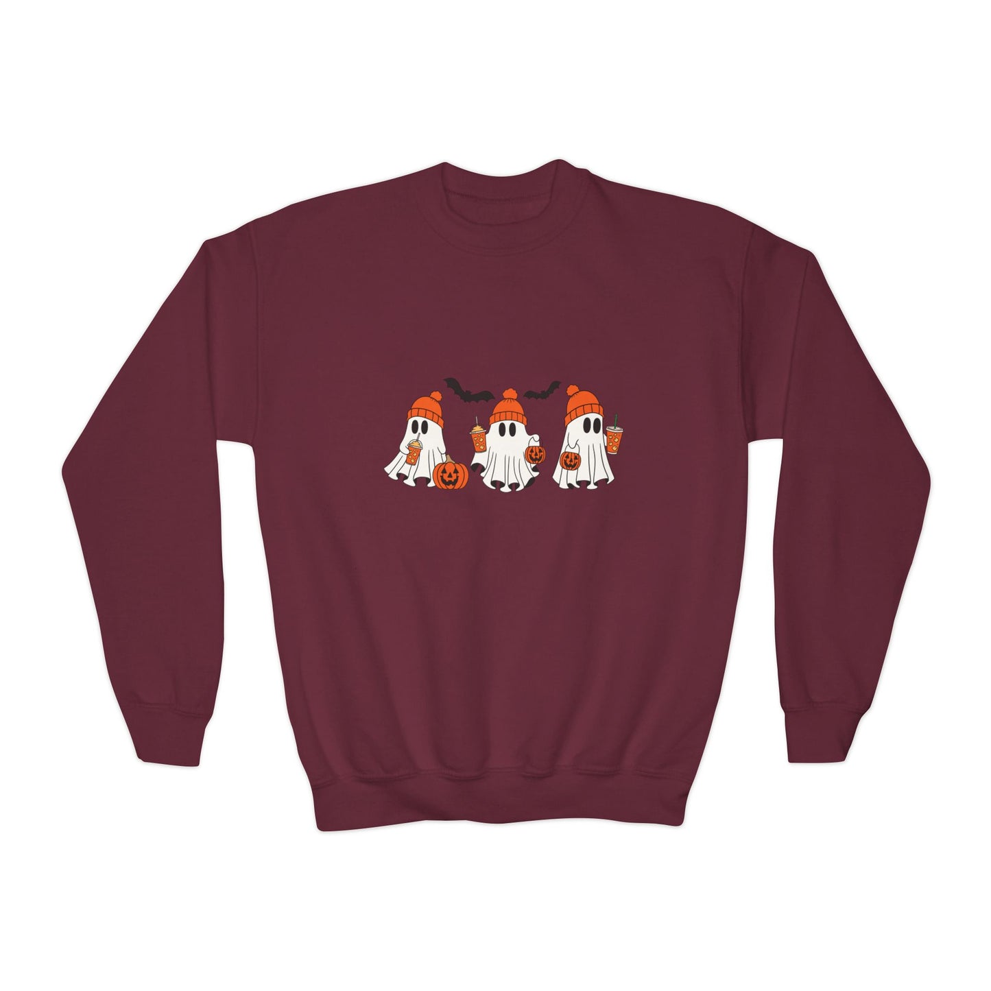 Cute Ghost Sweatshirt- Youth