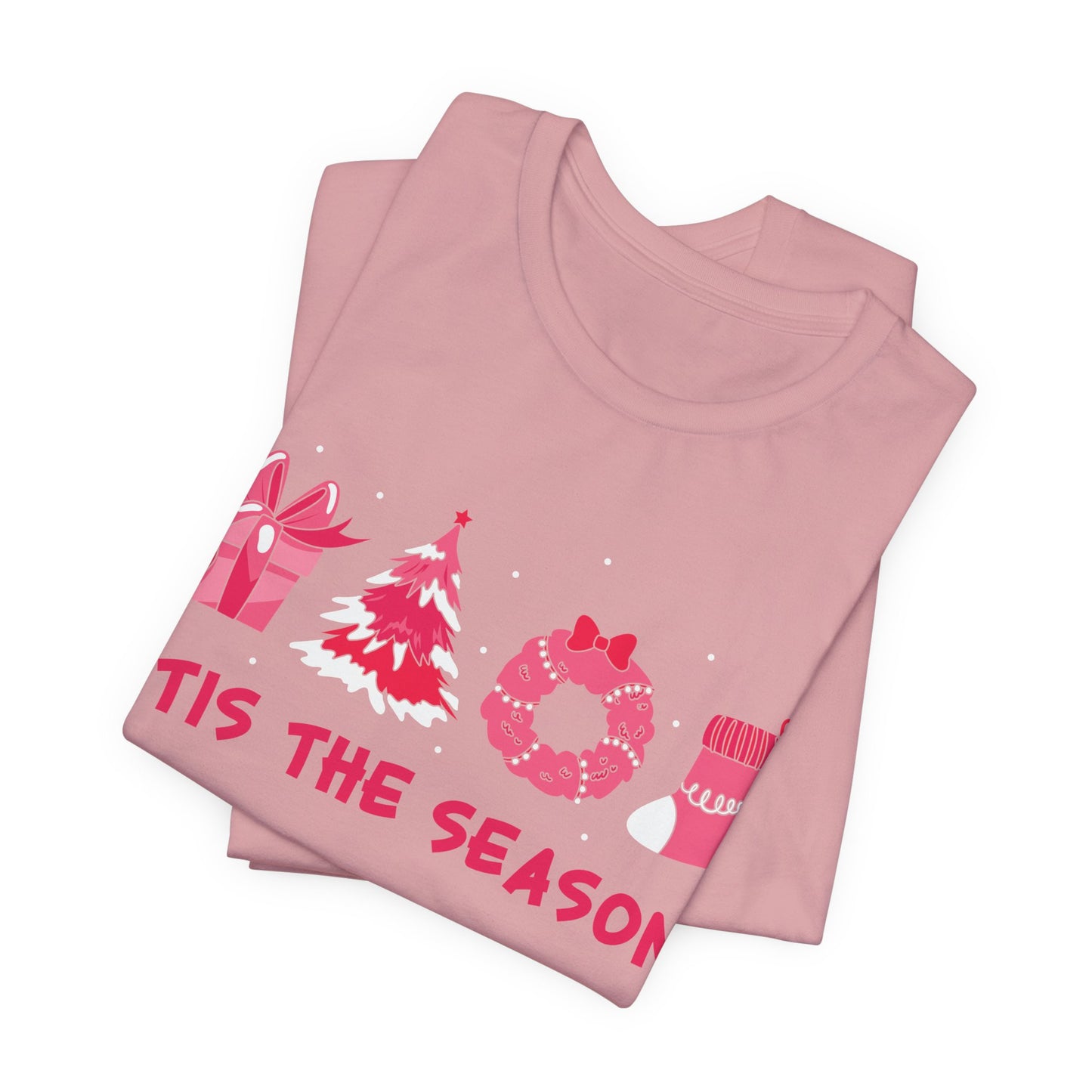 Pink Tis The Season Christmas Tee - Unisex Tee