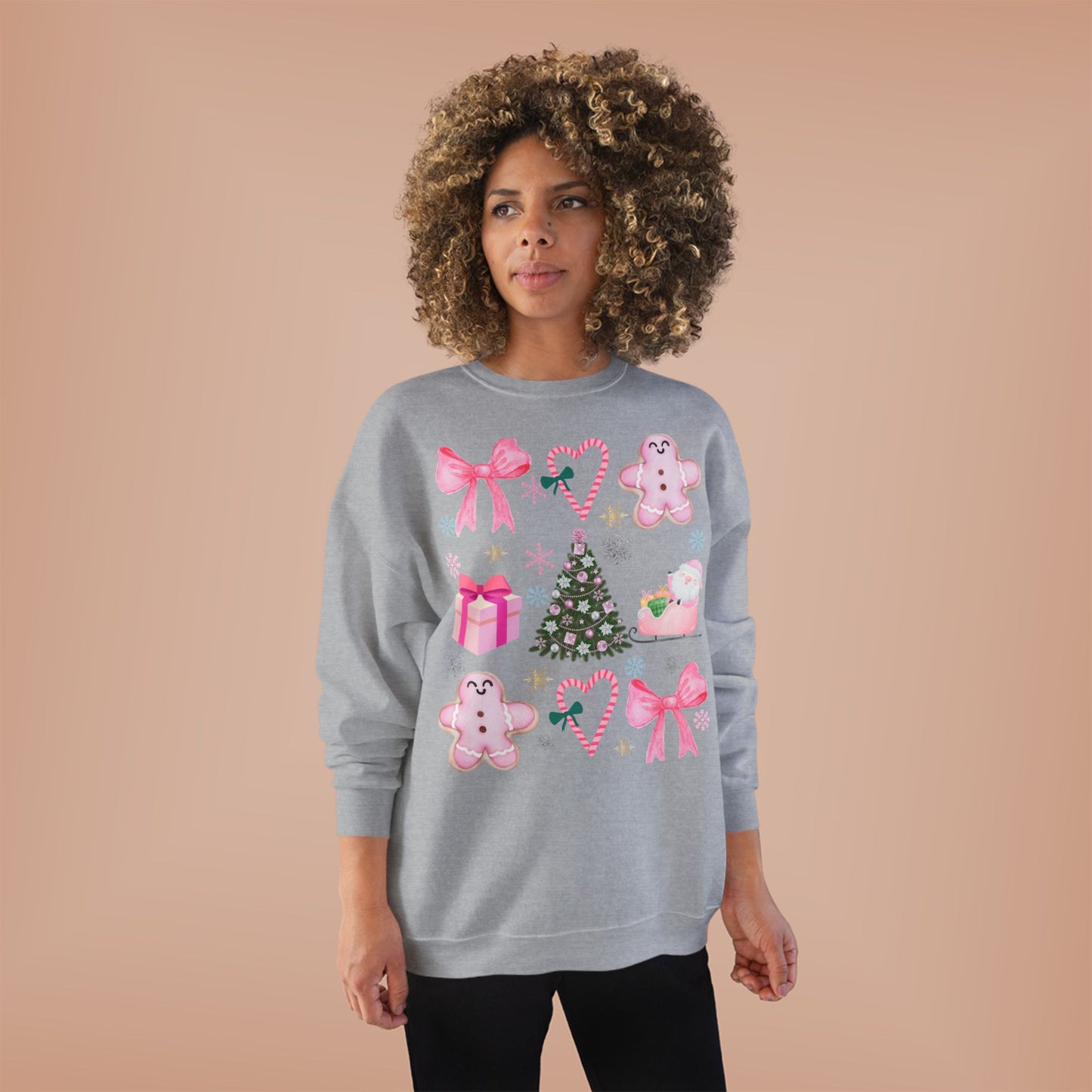 Pink Holiday Decor Sweatshirt