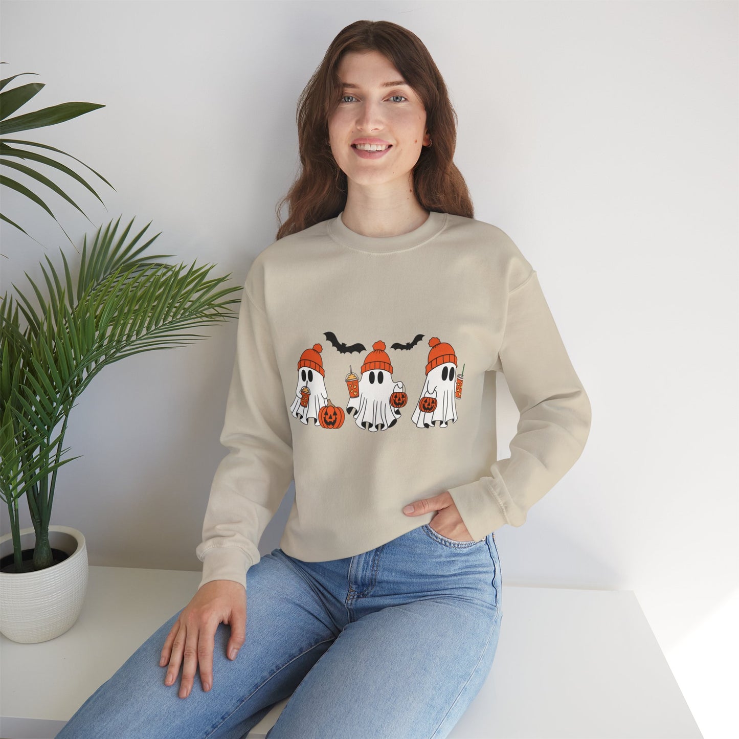 Cute Ghost Crewneck Sweatshirt