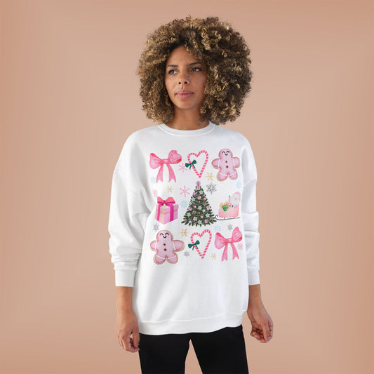 Pink Holiday Decor Sweatshirt