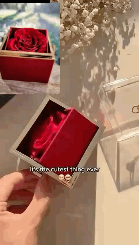 To My Amazing Mom, Elegant Mother's Day Rotating Rose Box