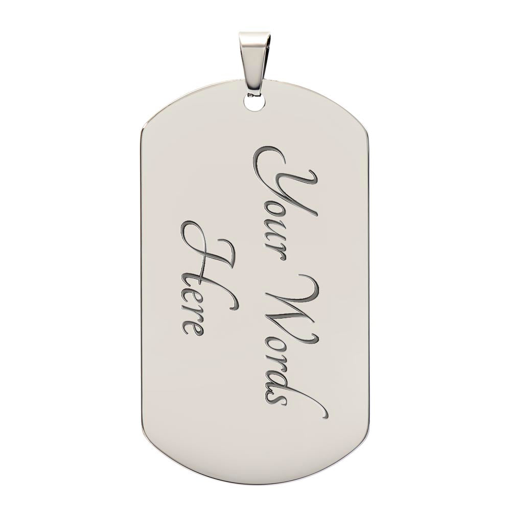 To My Son Luxury Personalized Tag Necklace BEST SELLER