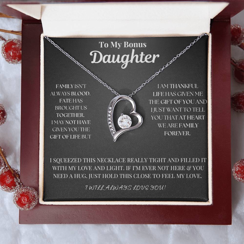 To My Bonus Daughter Necklace