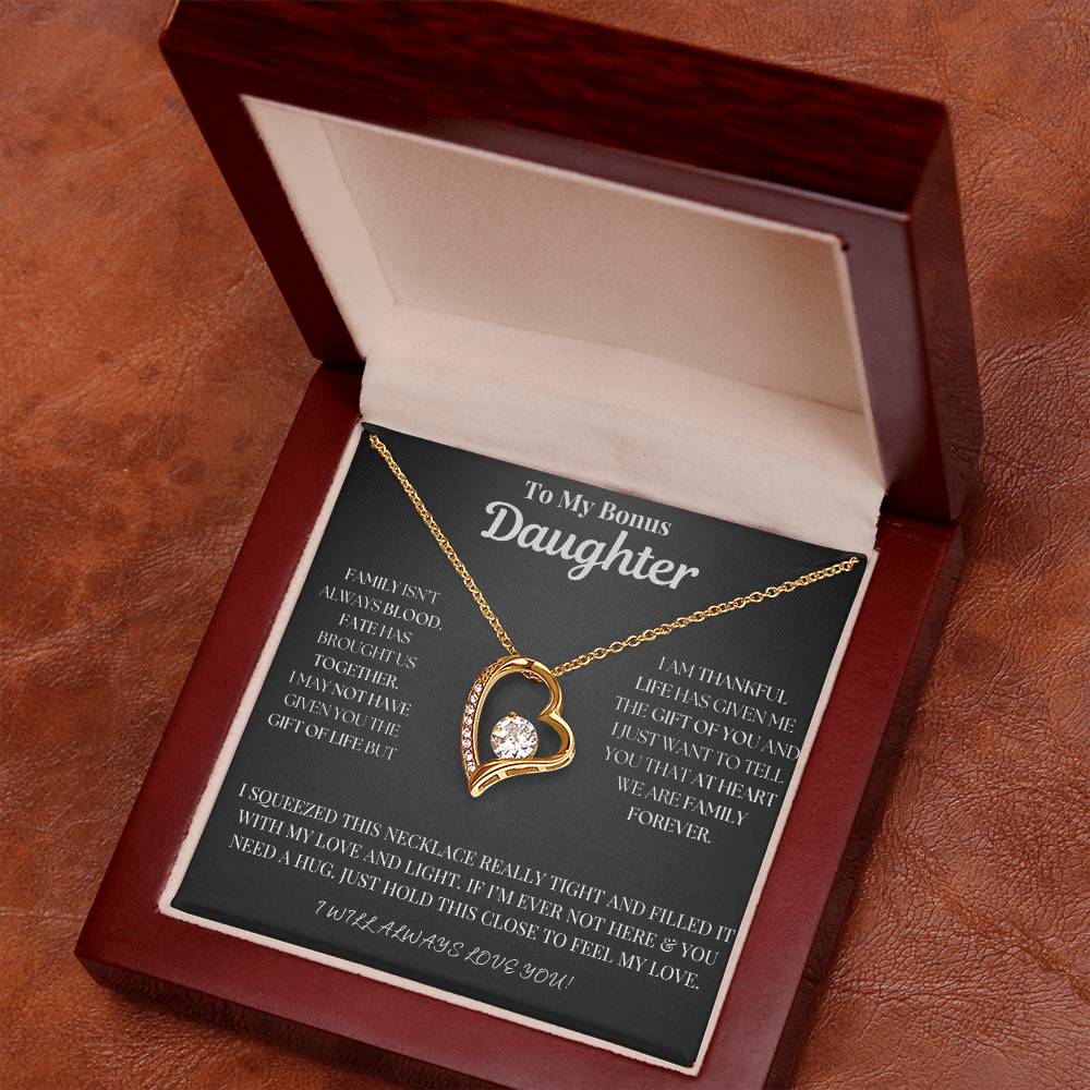 To My Bonus Daughter Necklace