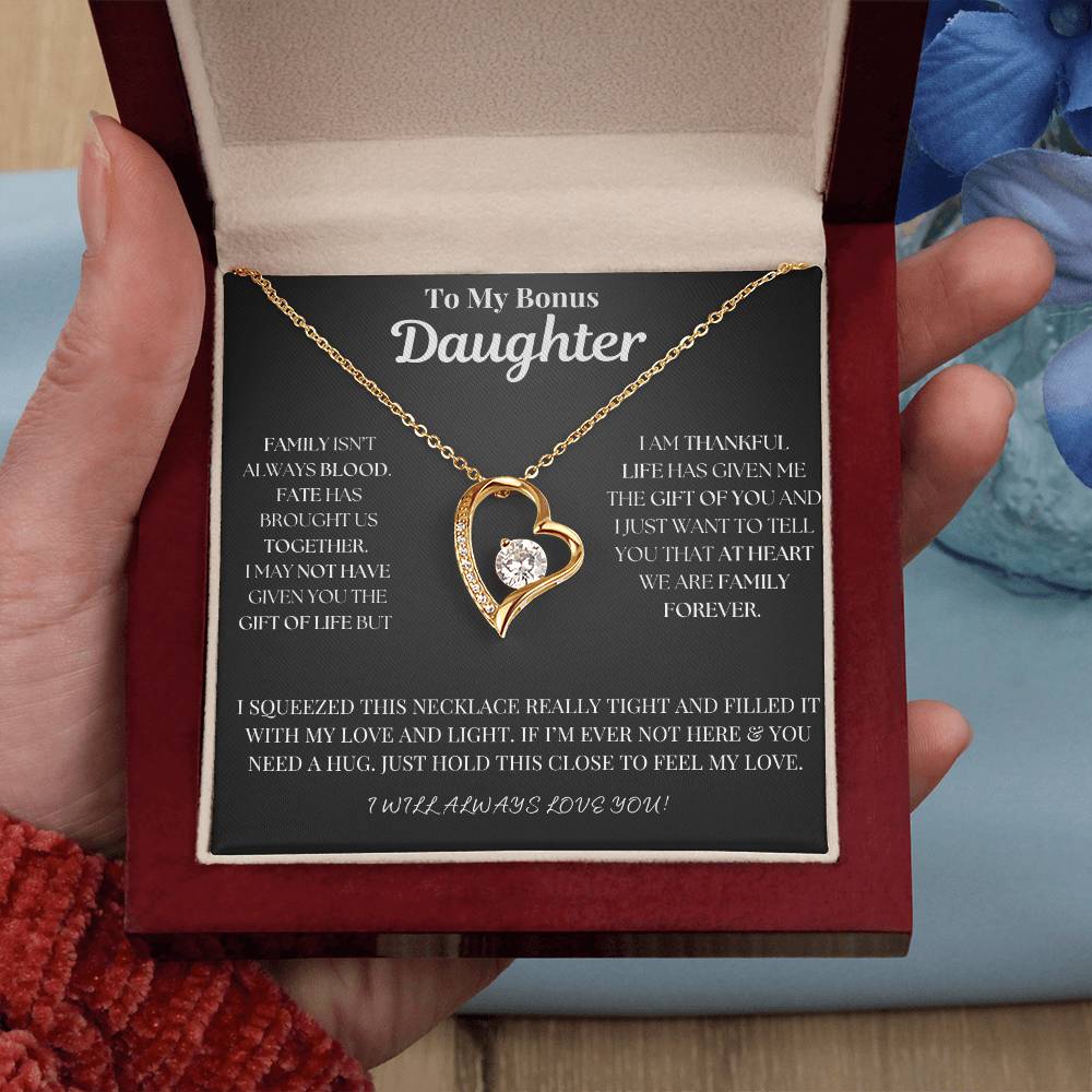 To My Bonus Daughter Necklace