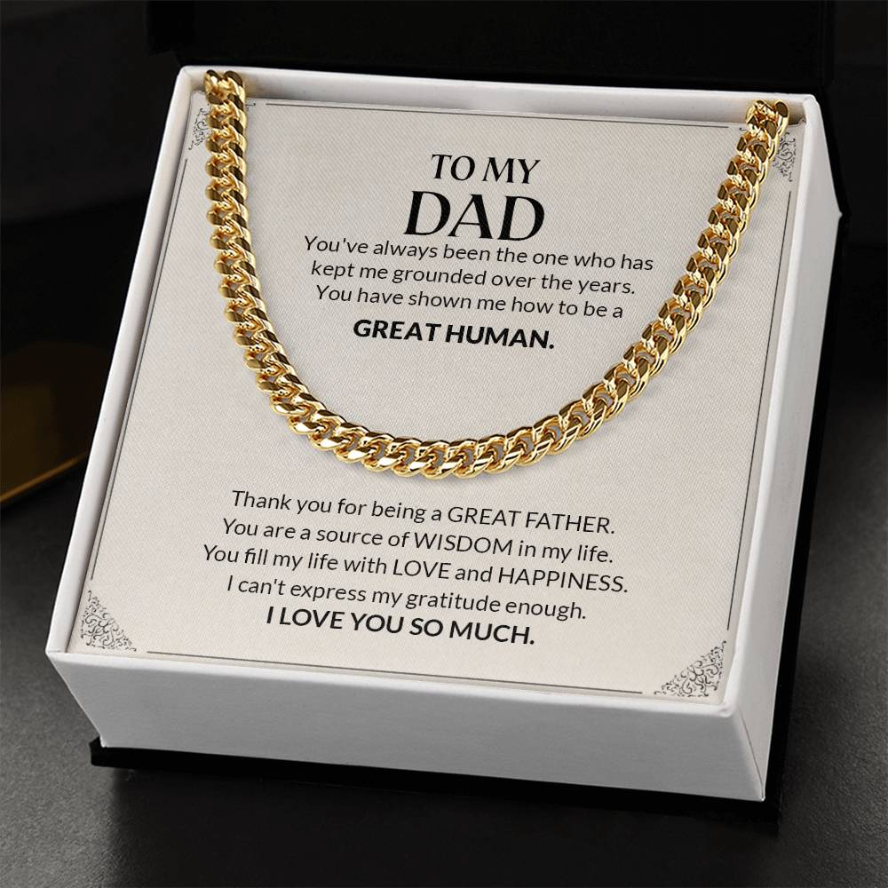 To My Dad | Cuban Link Chain