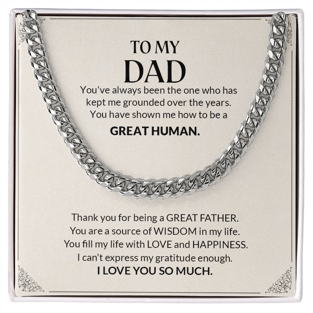 To My Dad | Cuban Link Chain