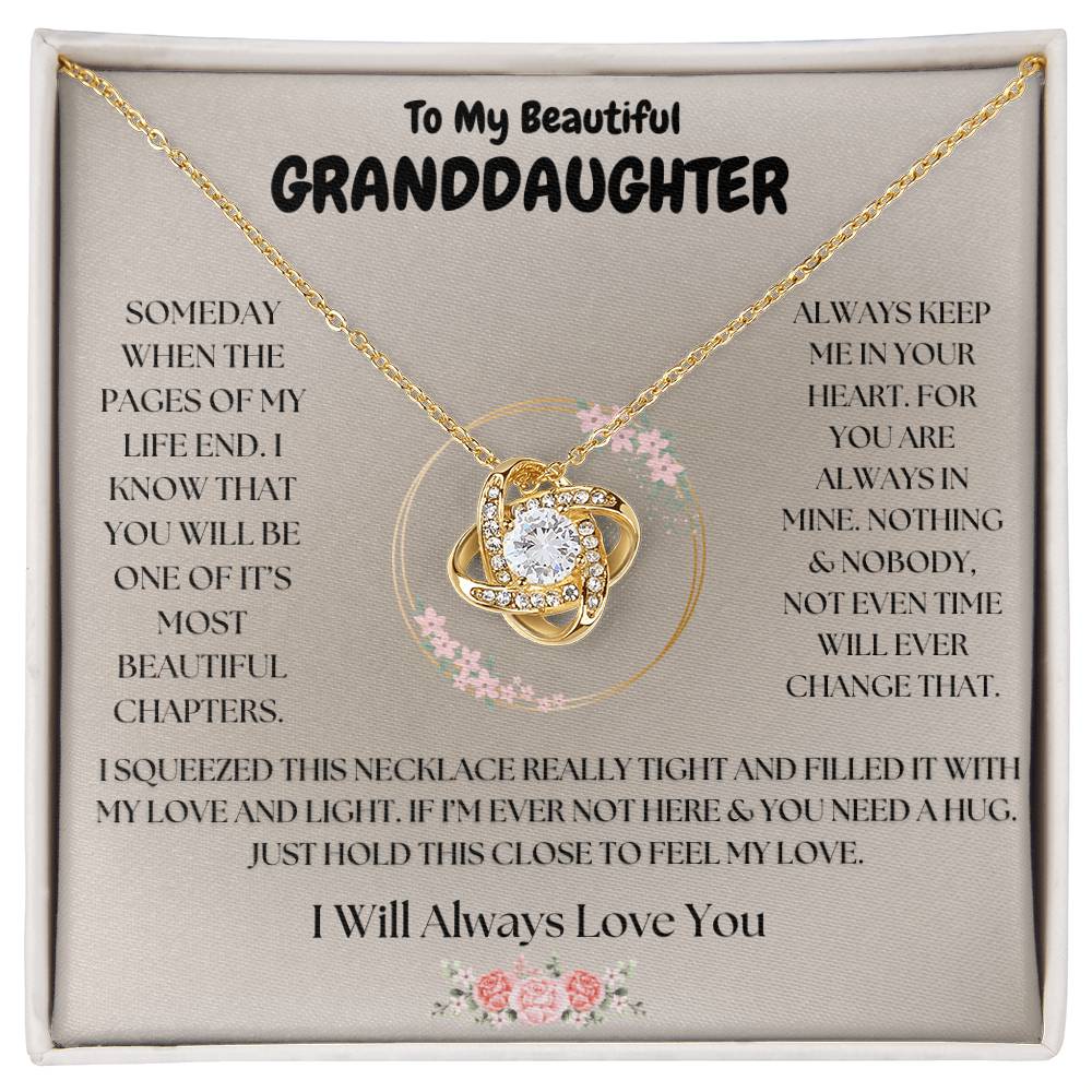 To My Beautiful Granddaughter Necklace BEST SELLER