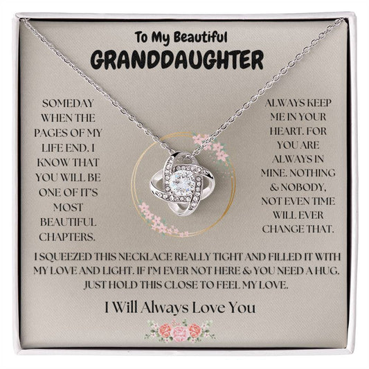 To My Beautiful Granddaughter Necklace BEST SELLER