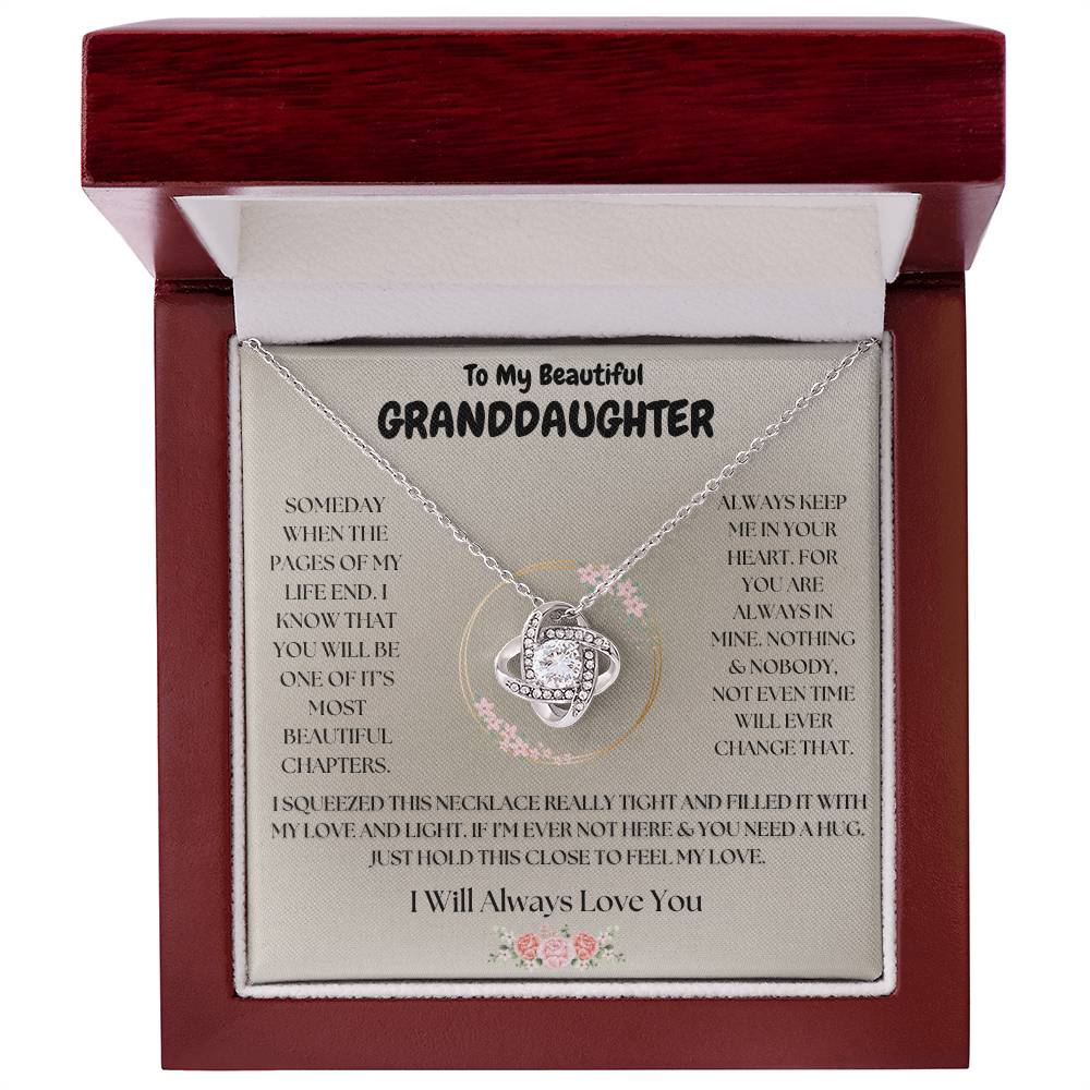 To My Beautiful Granddaughter Necklace BEST SELLER