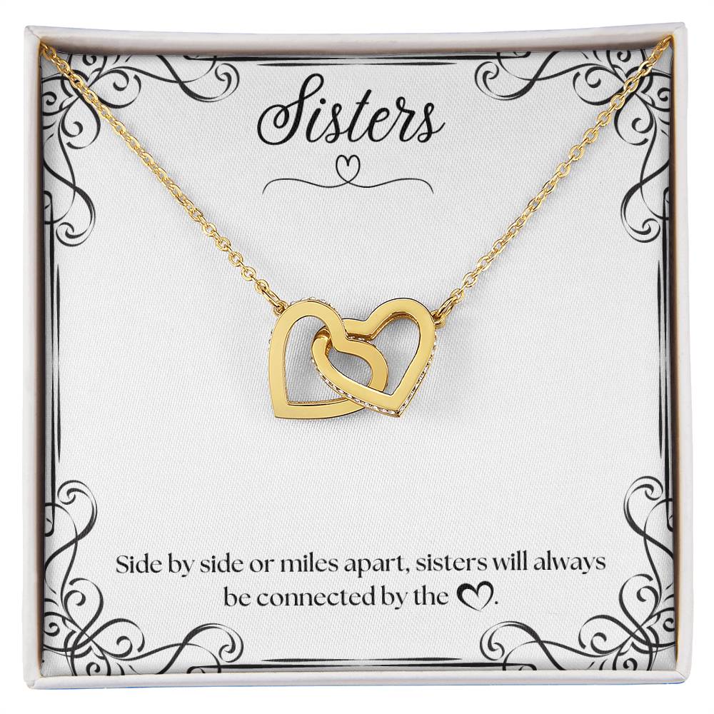 Sisters Heart Necklace