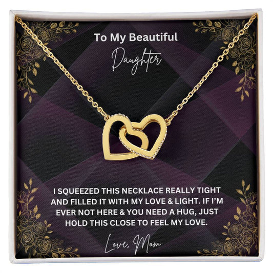 To My Beautiful Daughter Necklace, Love Mom