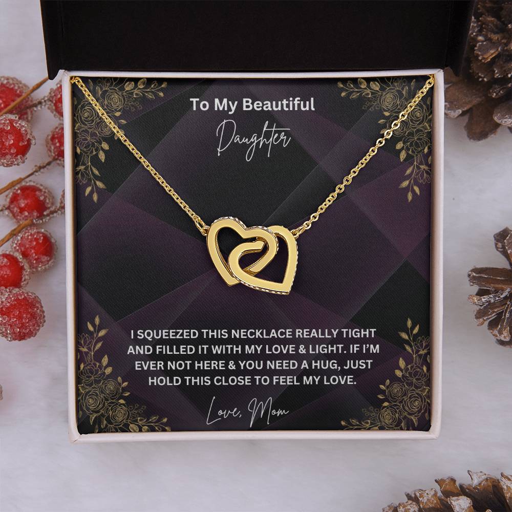 To My Beautiful Daughter Necklace, Love Mom