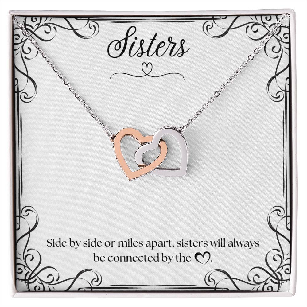 Sisters Heart Necklace