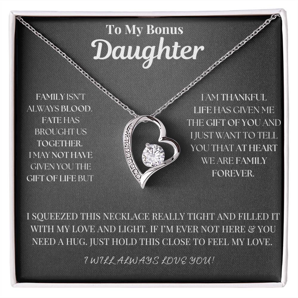 To My Bonus Daughter Necklace