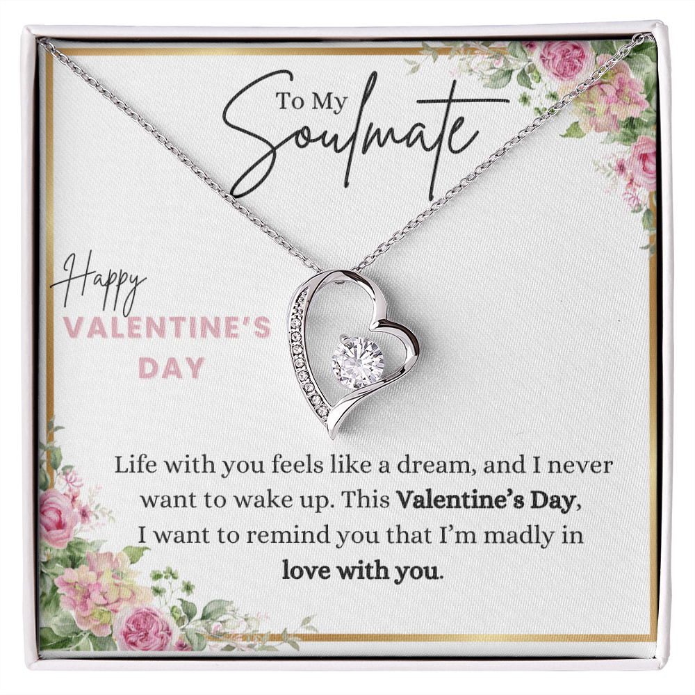 Happy Valentine's Day Forever Love Necklace