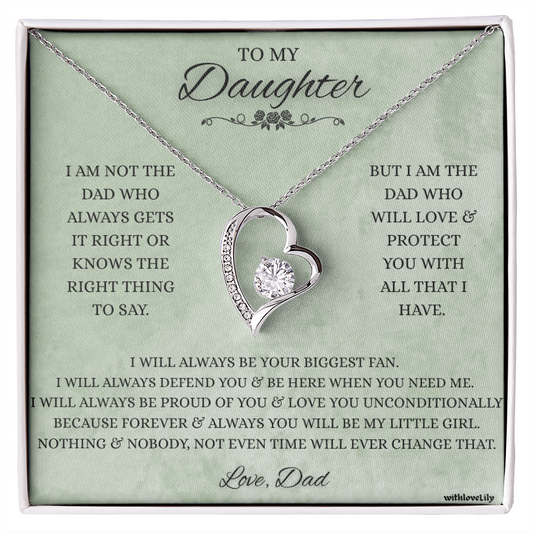 To My Daughter – I Am Your Biggest Fan | Heartfelt Gift Necklace
