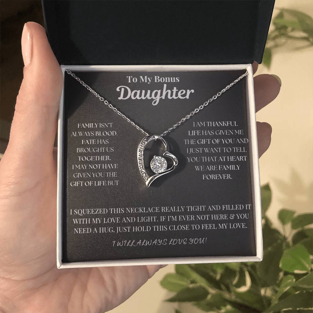 To My Bonus Daughter Necklace