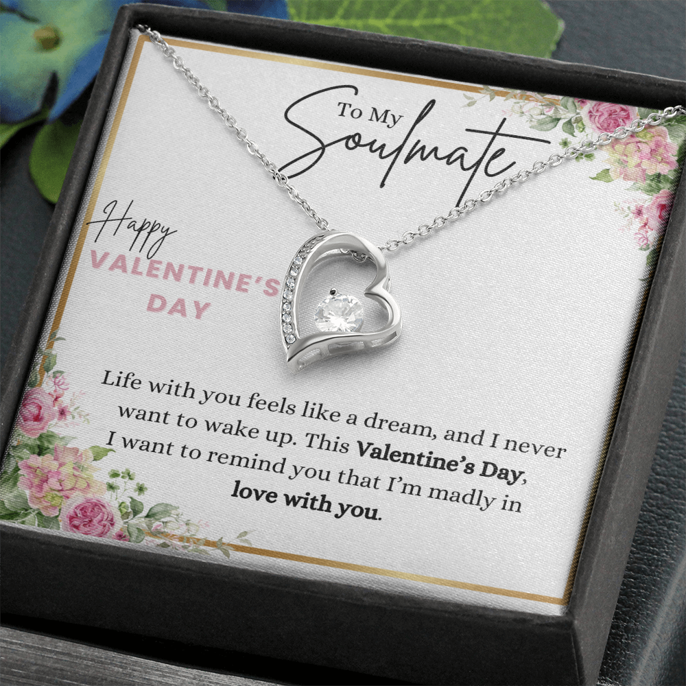 Happy Valentine's Day Forever Love Necklace