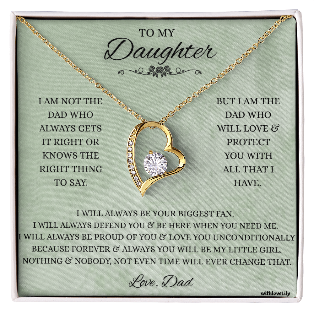 To My Daughter – I Am Your Biggest Fan | Heartfelt Gift Necklace