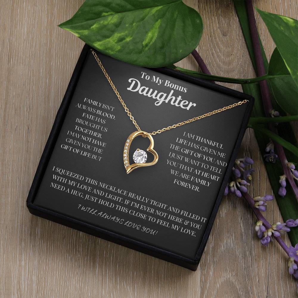 To My Bonus Daughter Necklace