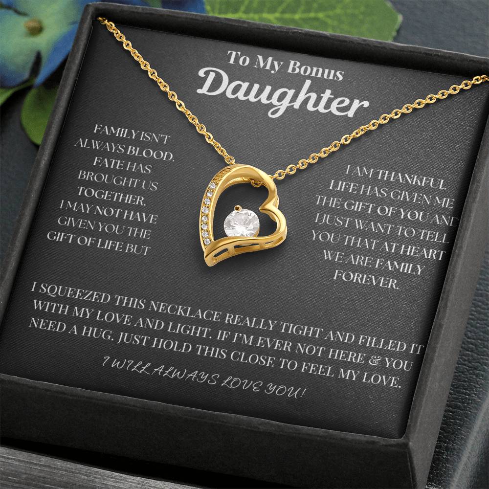 To My Bonus Daughter Necklace