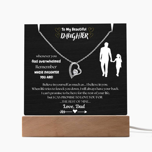 "Empower Her" Beautiful Gift to Daughter, From Dad- Black Frame BEST SELLER