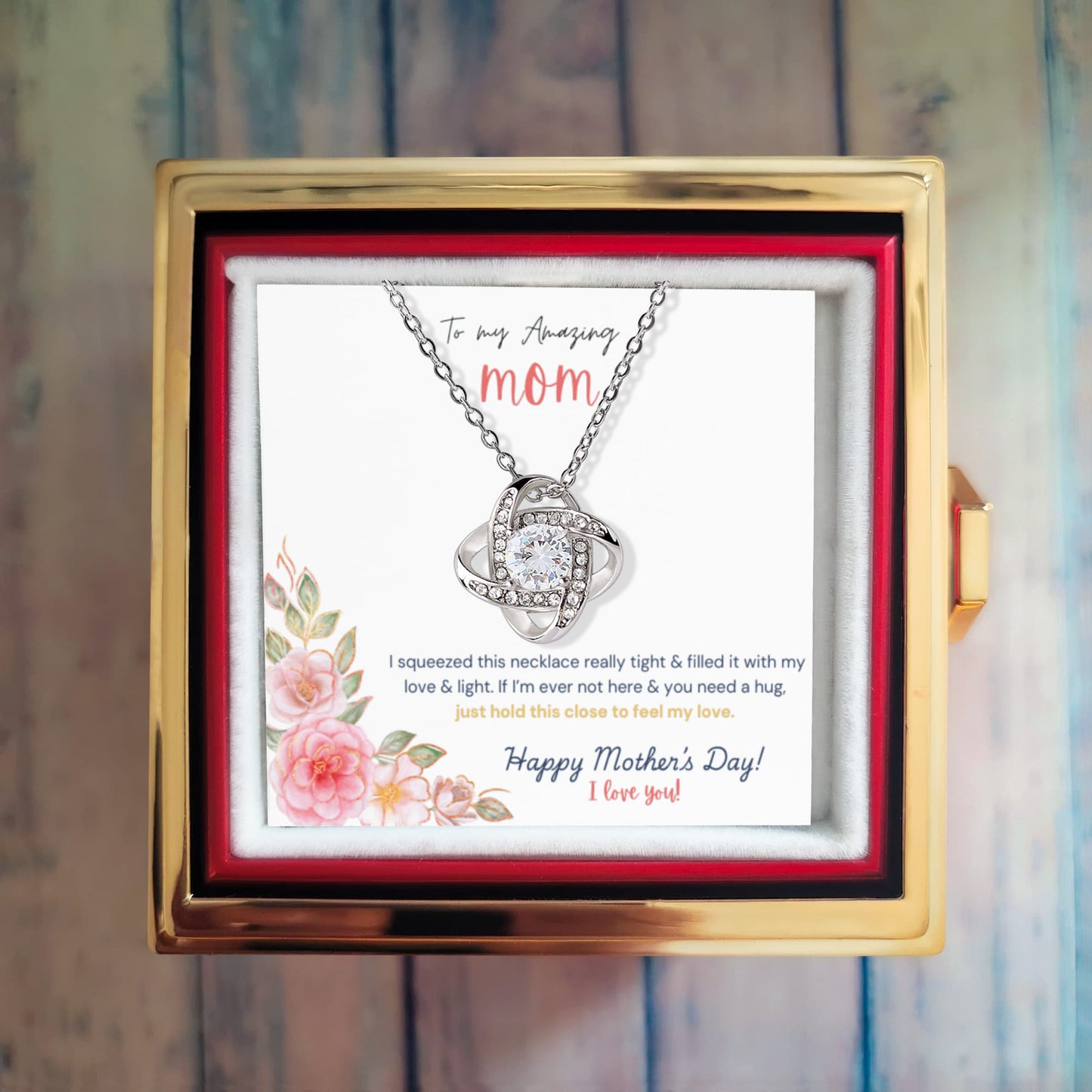 To My Amazing Mom, Mother's Day Rotating Rose Box