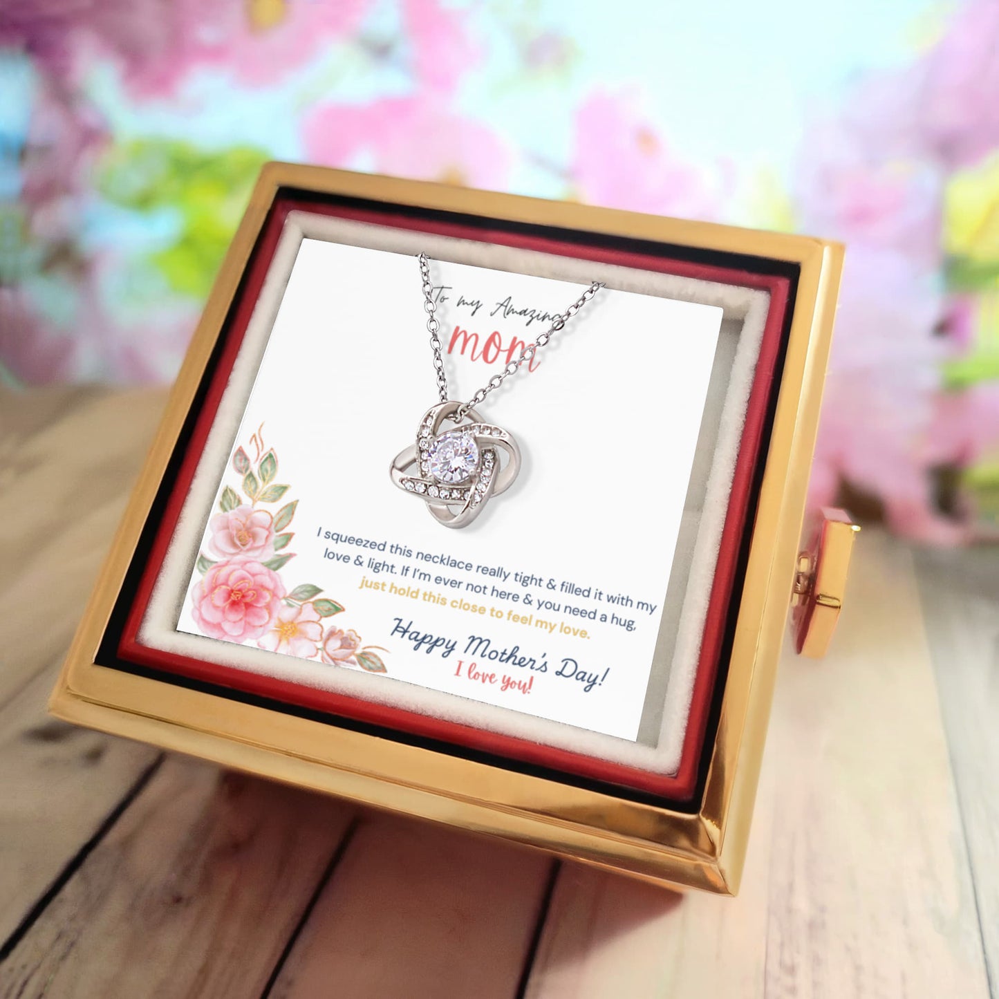 To My Amazing Mom, Mother's Day Rotating Rose Box