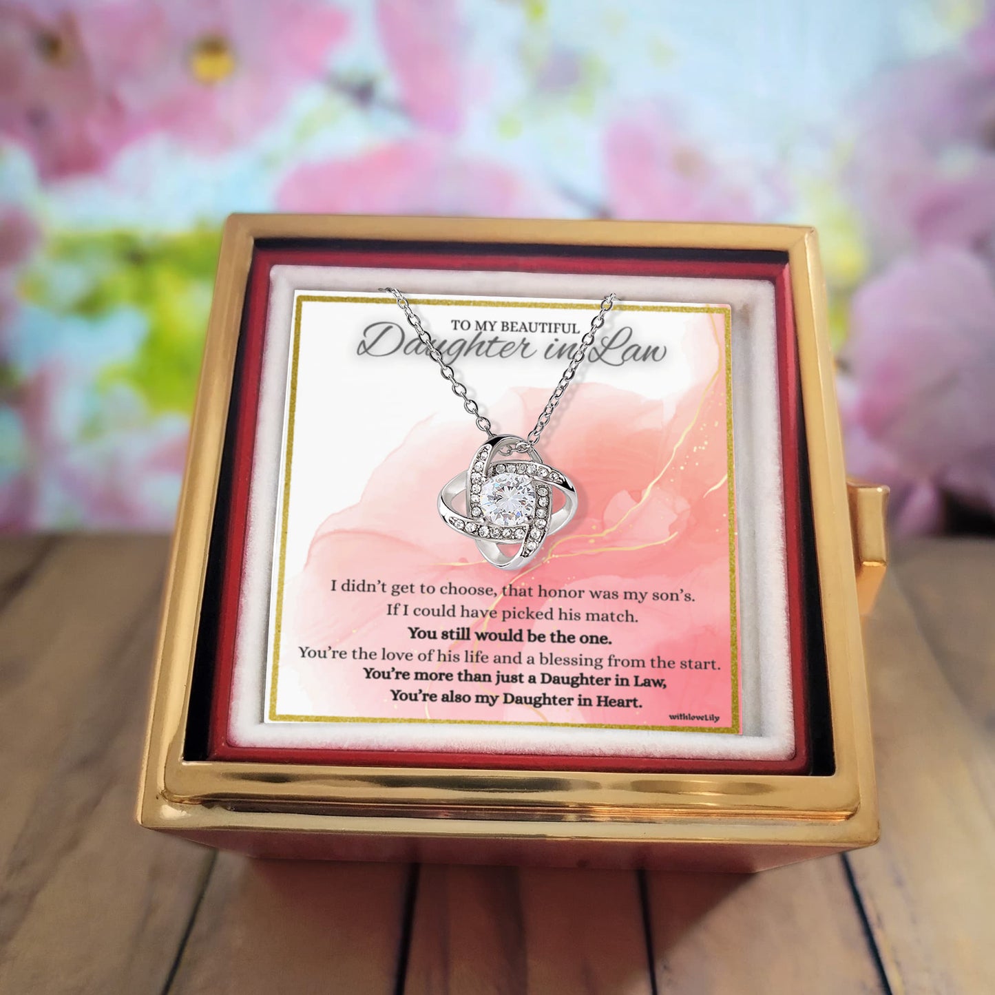 🌹 To My Daughter-in-Law – Rotating Eternal Rose Gift Box
