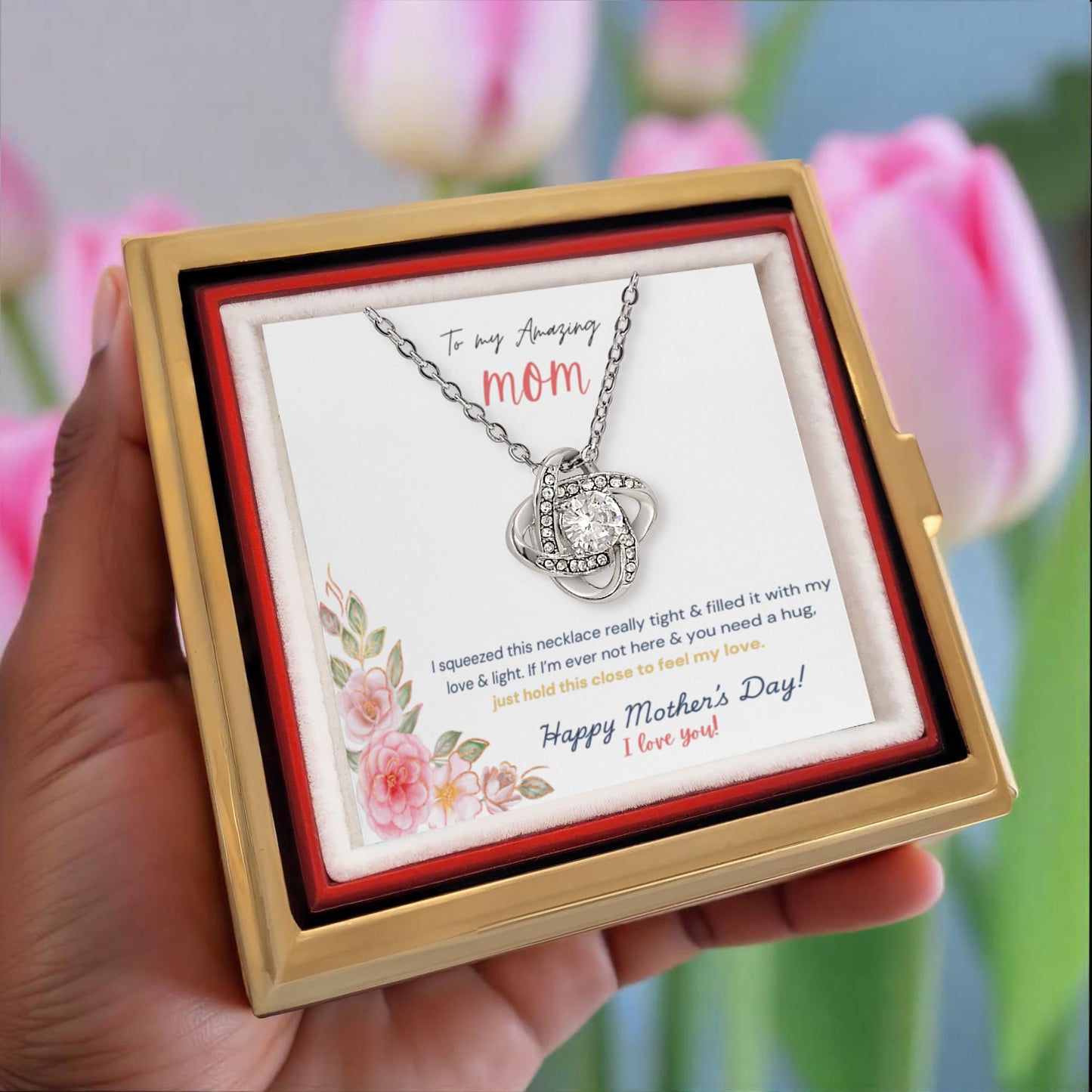 To My Amazing Mom, Mother's Day Rotating Rose Box