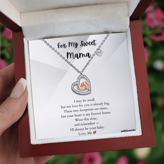 For My Sweet Mama – Footprint Necklace from Baby