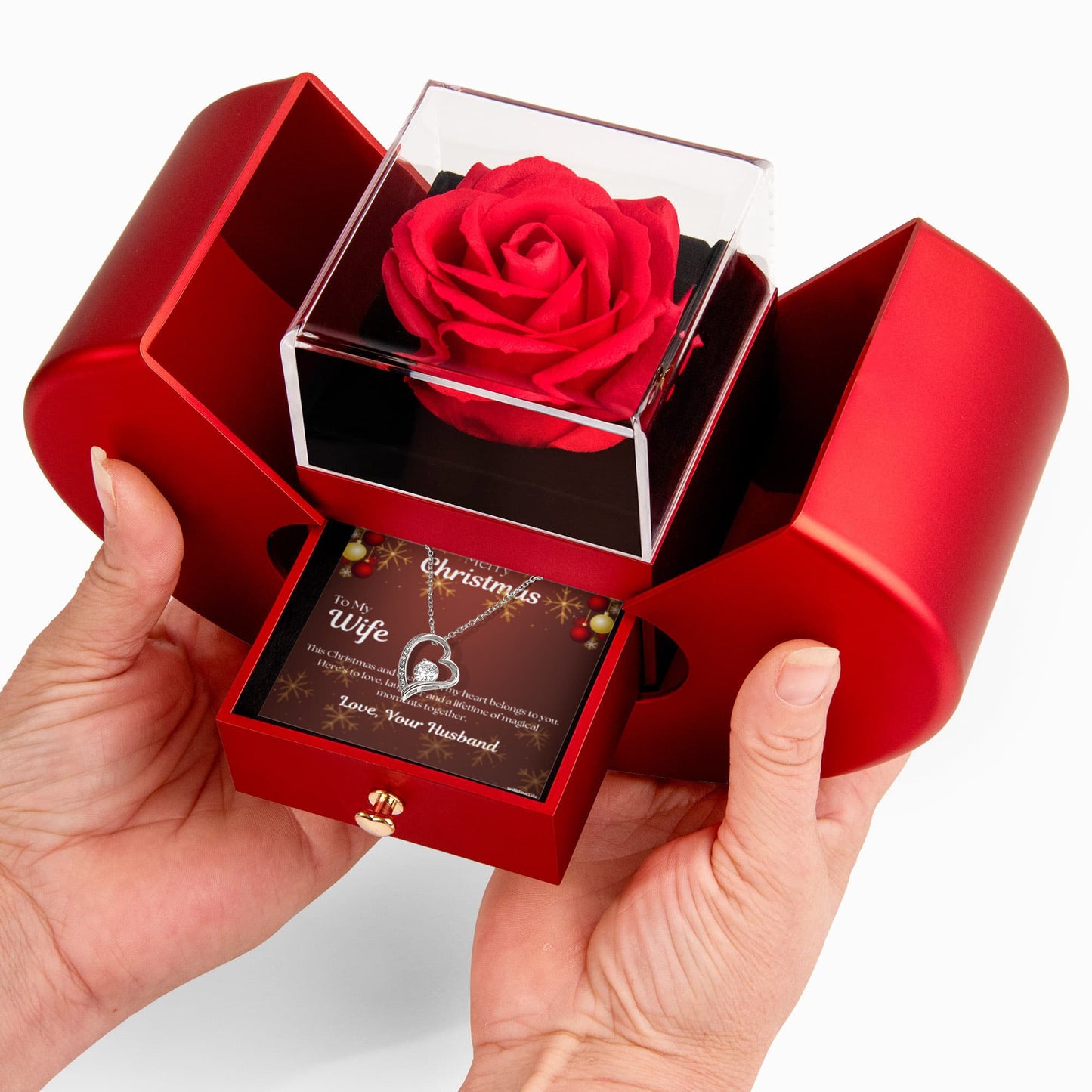 To My Forever Love w. Preserved Rose Gift Box Included (FREE)