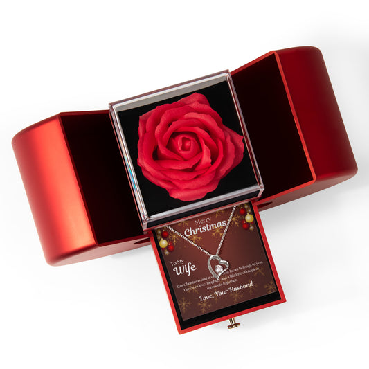To My Forever Love w. Preserved Rose Gift Box Included (FREE)